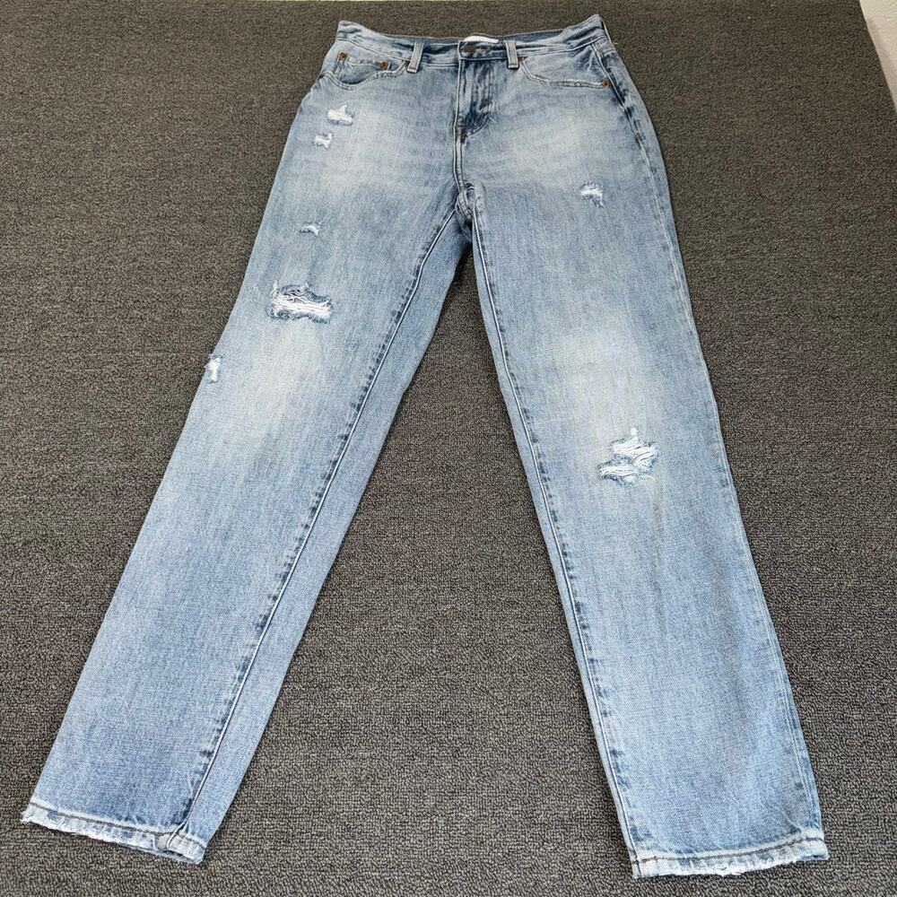 PISTOLA Jeans Presley High Rise Vintage '90s Light Wash Distressed Denim Size 25